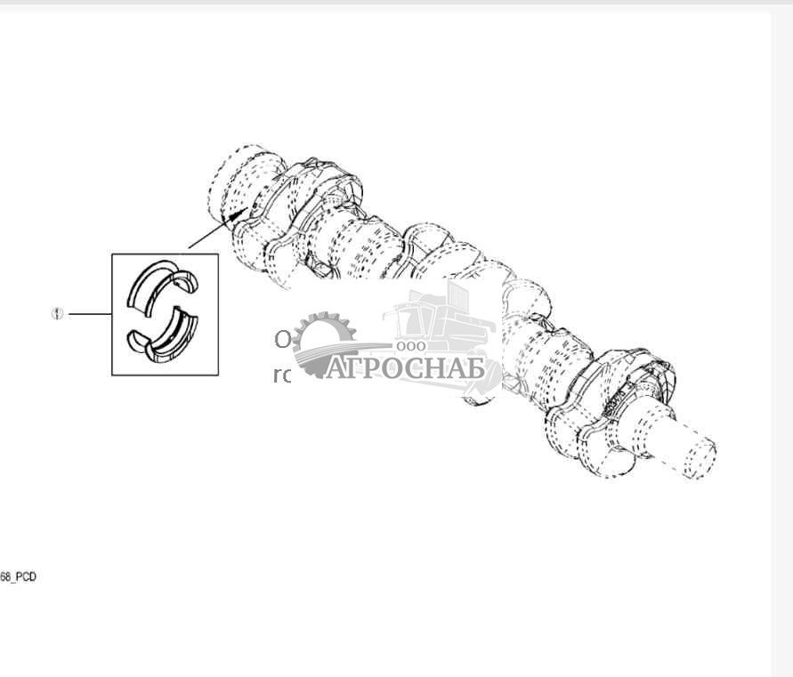 9901 Комплект упорных подшипников 